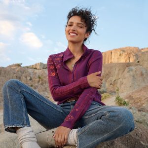 Alpenwild Henley - XL, Magenta